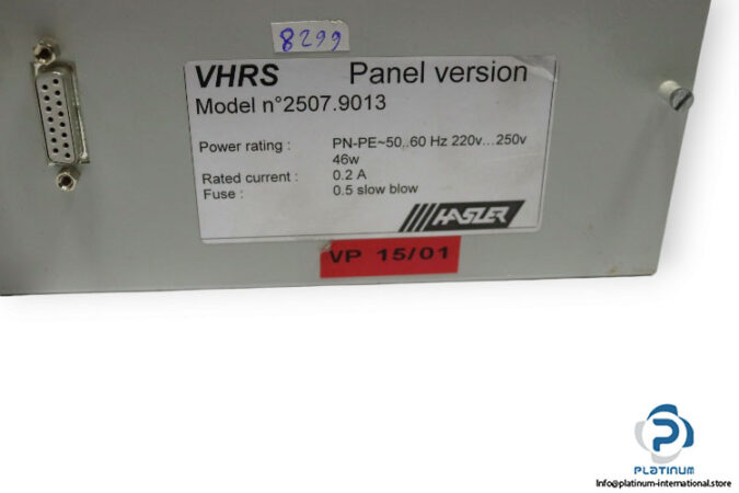 vhrs-N2507.9013-control-panel-(used)-3