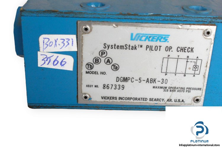 vickers-DGMPC-5-ABX-30-pilot-operated-heck-valve-used-2