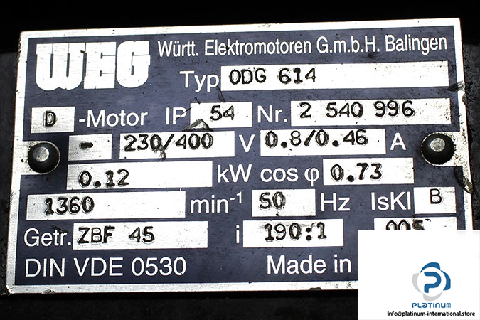 weg-0DG-614-gearmotor-1-used