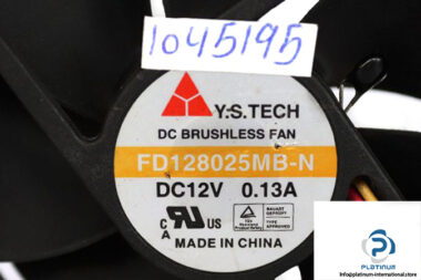 y.s.tech-FD128025MB-N-axial-fan-Used-1