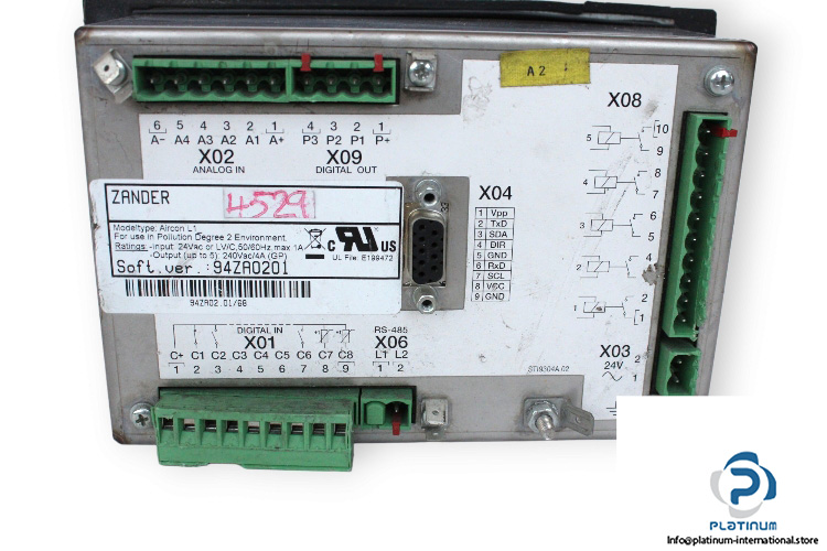zander-AIRCON-L1-electric-panel-interface-(used)-1