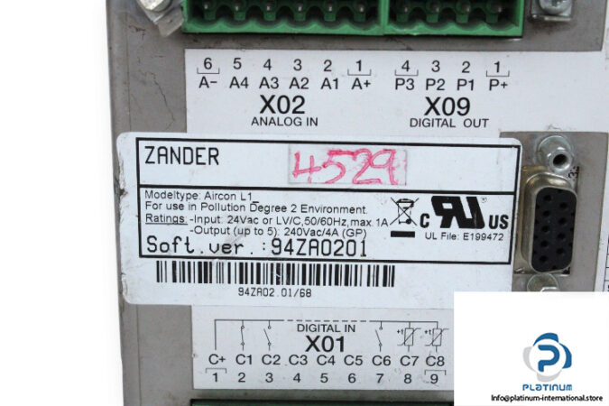 zander-AIRCON-L1-electric-panel-interface-(used)-2