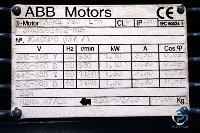 abb-M3ARS-090-L-6-3GAR093452-NSE-brake-motor-new-2