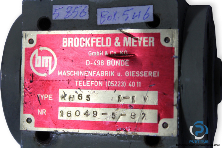 brockfeld-meyer-KH65-1-1V-fuel-pump-used-2