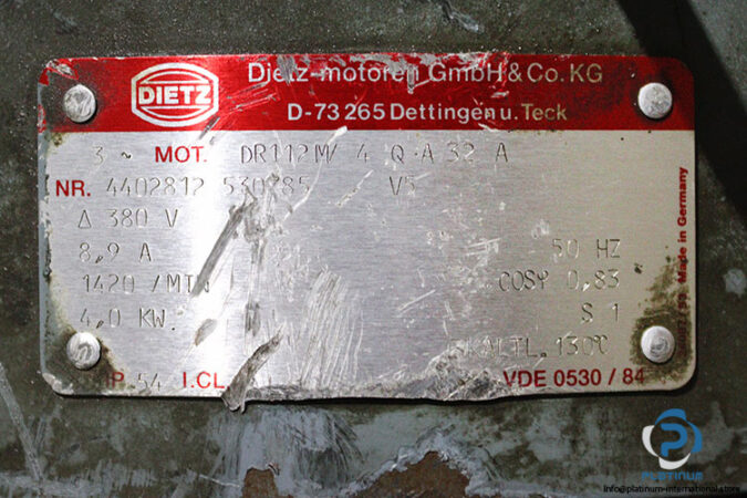 dietz-DR112M_4QA32A-brake-motor-used-1