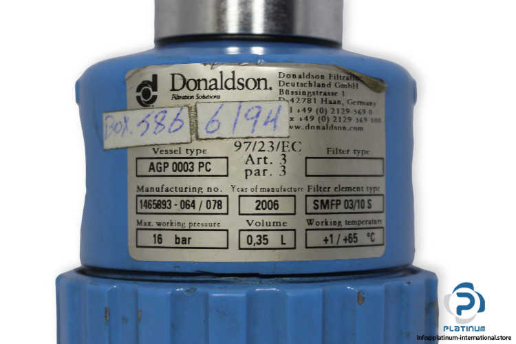 donaldson-AGP-0003-PC-pneumatic-filter-used-2