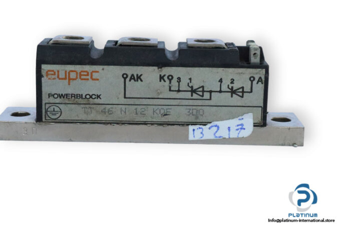 eupec-TT-46-N-12-KOF-300-thyristor-module-(Used)-2