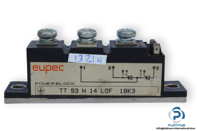 eupec-TT-93-N-14-LOF-18K3-thyristor-module-(Used)-2