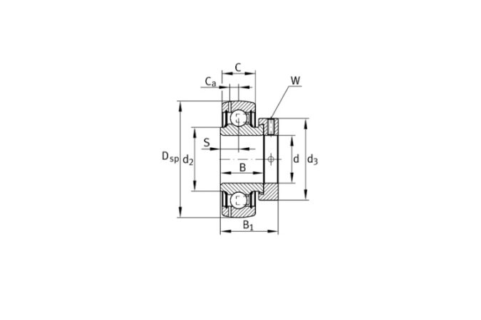 ina-GRAE55-RRB-insert-ball-bearing-(new)-4