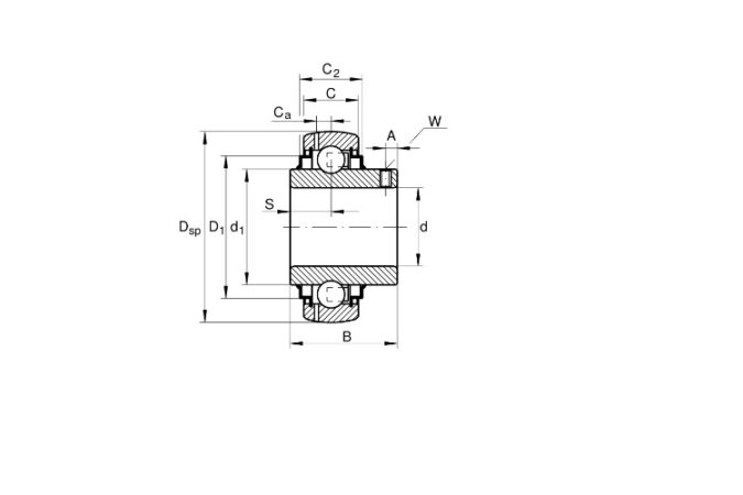 ina-GYE75-KRR-B-insert-ball-bearing-(used)-3