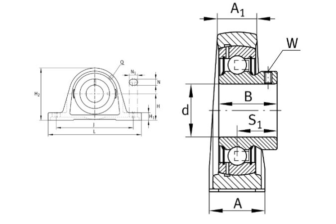 ina-PASEY35-N-plummer-block-housing-unit-(new)-3