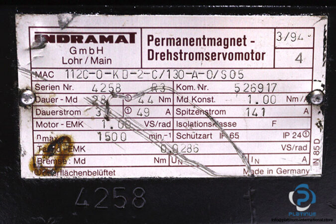 indramat-MAC-112C-0-KD-2-C_130-A-0_S05-servomotor-used-2