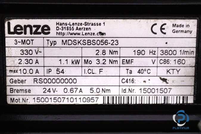 lenze-MDSKSBS056-23-servo-motor-with-gearbox-used-2