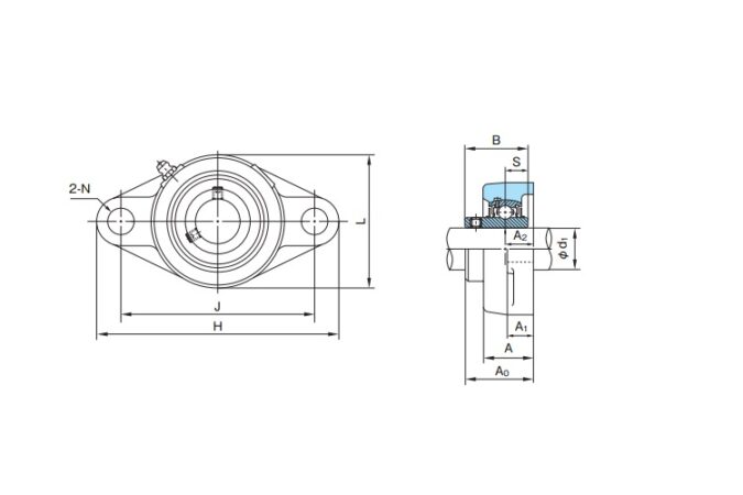 nachi-UCFL202-oval-flanged-housing-unit-(new)-2