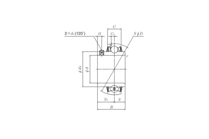 ntn-UC208-insert-ball-bearing-(new)-2