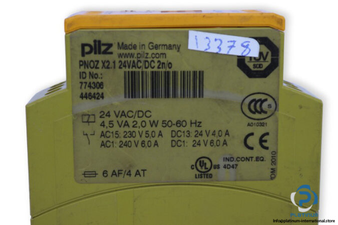 pilz-PNOZ-X2.1-safety-relay-(Used)-2