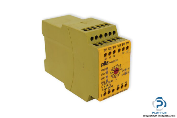 pilz-PNOZ-XV2-3_24VDC-2N_O-2N_O-T-safety-relay-(used)