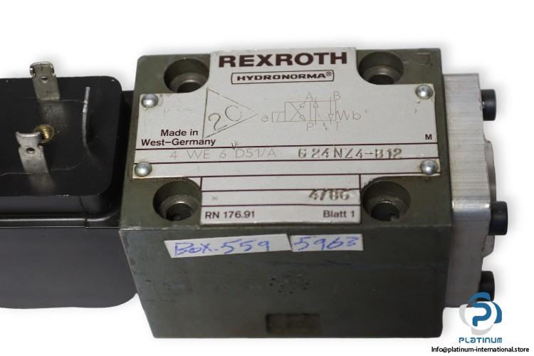 rexroth-4-WE-6-D51_A-G24NZ4-B12-directional-spool-valve-used-2