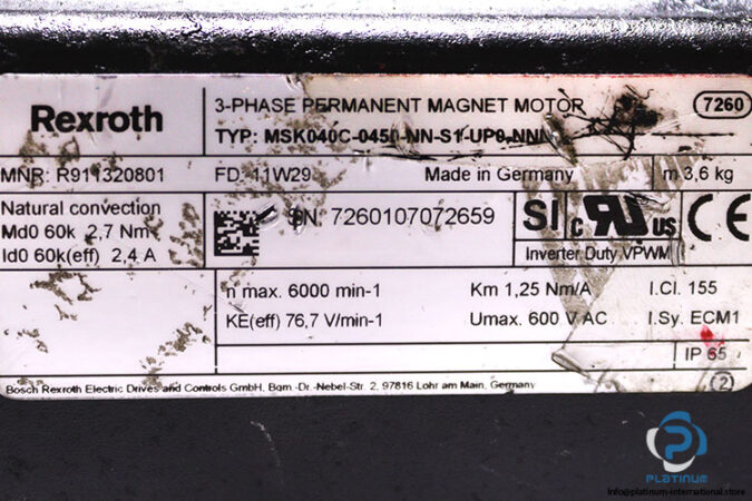 rexroth-MSK040C-0450-NN-S1-UP0-NNNN-3-phase-permanent-magnet-motor-used-2