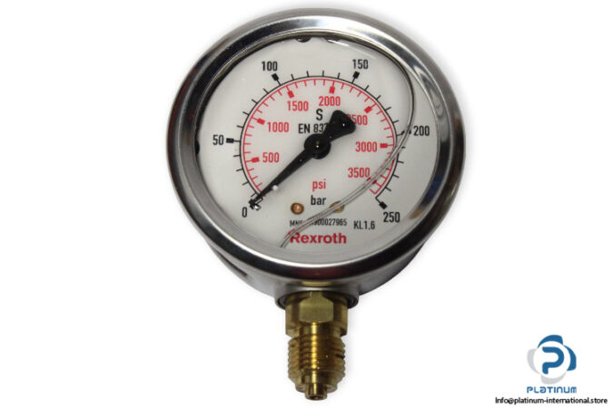 rexroth-R900027965-liquid-filled-pressure-gauge-new-2