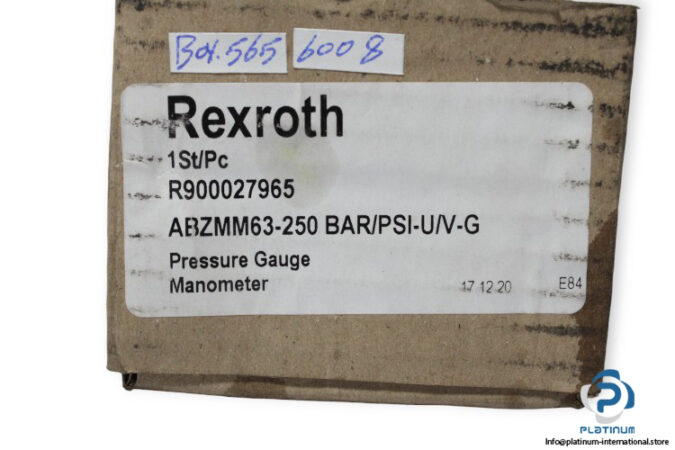 rexroth-R900027965-liquid-filled-pressure-gauge-new-3