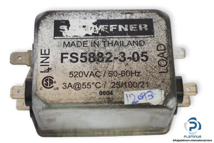 schaffner-FS5882-3-05-power-line-filter-(used)-1