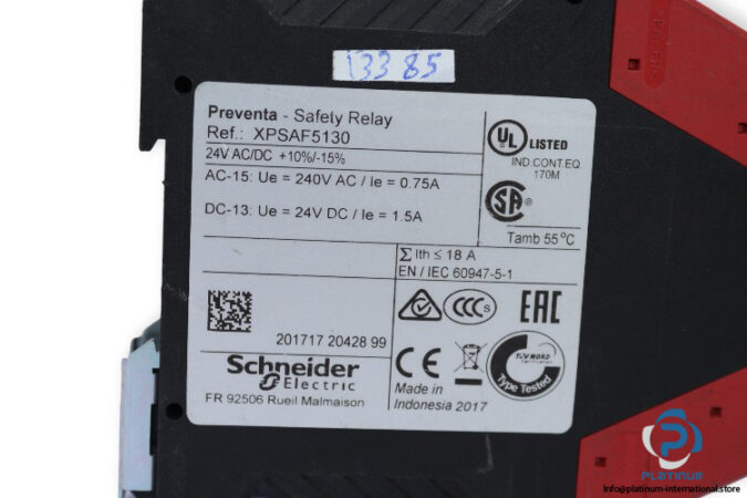 schneider-XPSAF5130-safety-relay-(Used)-2