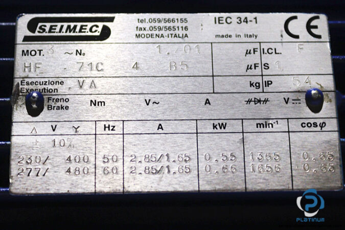 seimec-HF-71C-4-B5-ac-motor-used-2