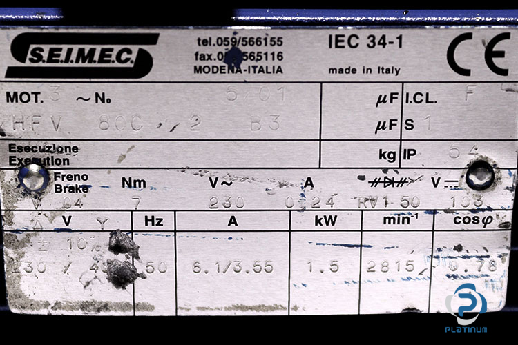 seimec-HFV-80C-2-B3-brake-motor-used-1