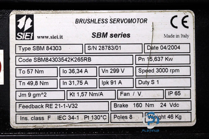 siei-SBM-84303-brushless-servomotor-used-2