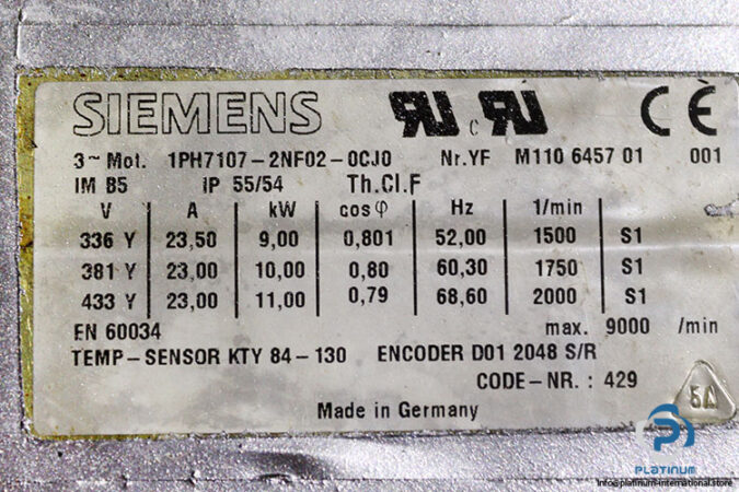 siemens-1PH7107-2NF02-0CJ0-servomotor-used-2