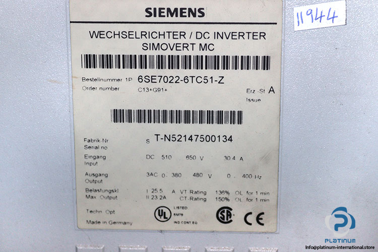 siemens-6SE7022-6TC51-Z-dc-inverter-(Used)-1