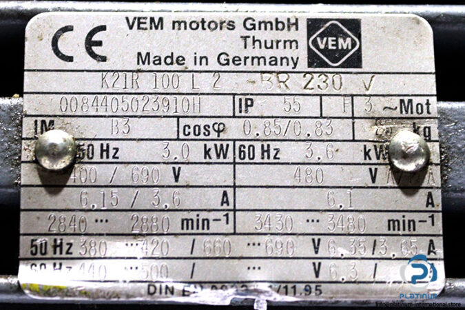 vem-K21R-100-L-2-brake-motor-used-2