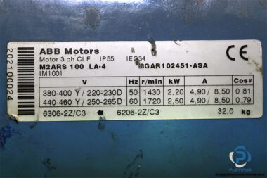 abb-M2ARS-100-LA-4-BGAR1-02451-ASA-brake-motor-used-1