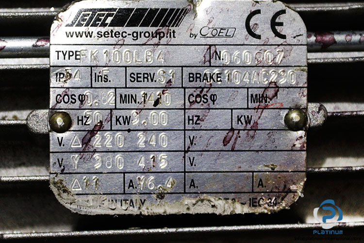coel-FK100LB4-brake-motor-used-1