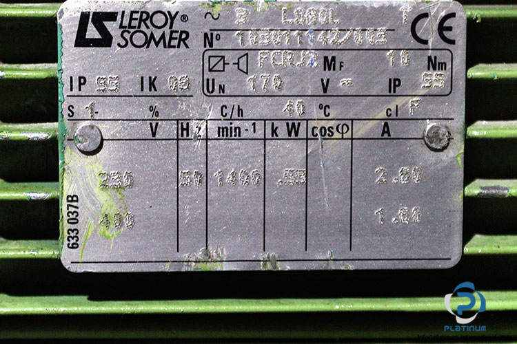 leroy-somer-LS80L-brake-motor-used-1