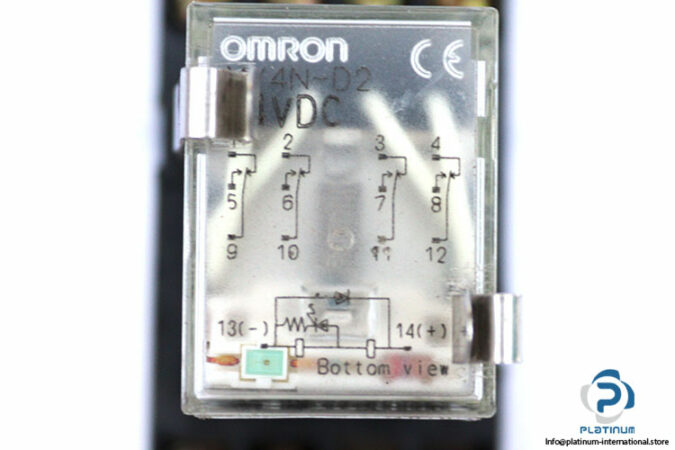 omron-MY4N-D2-plug-in-power-relay-with-socket-(Used)-1