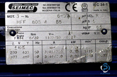 seimec-HFF-80B-4-B5-brake-motor-used-1