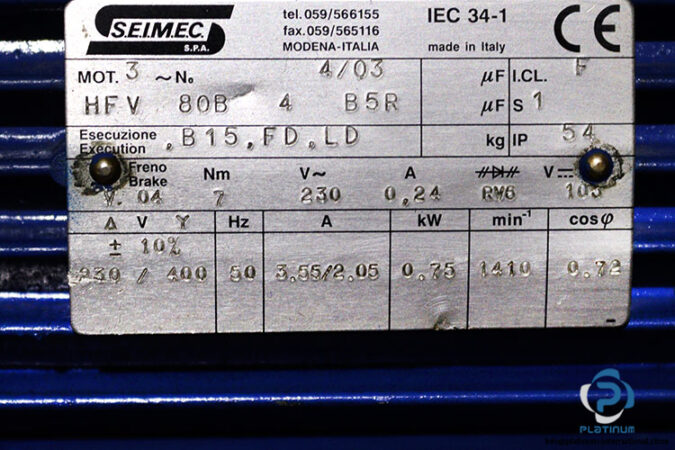 seimec-HFV-80B-4-B5R-brake-motor-used-1