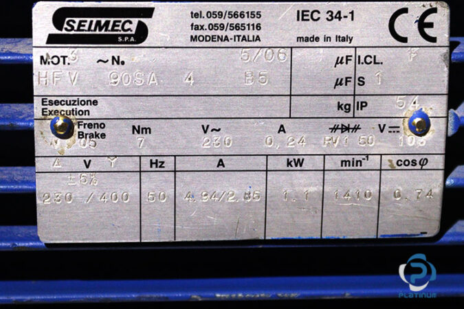 seimec-HFV-90SA-4-B5-brake-motor-used-2