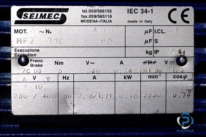 seimec-HFZ-71C-2-B5-brake-motor-used-1