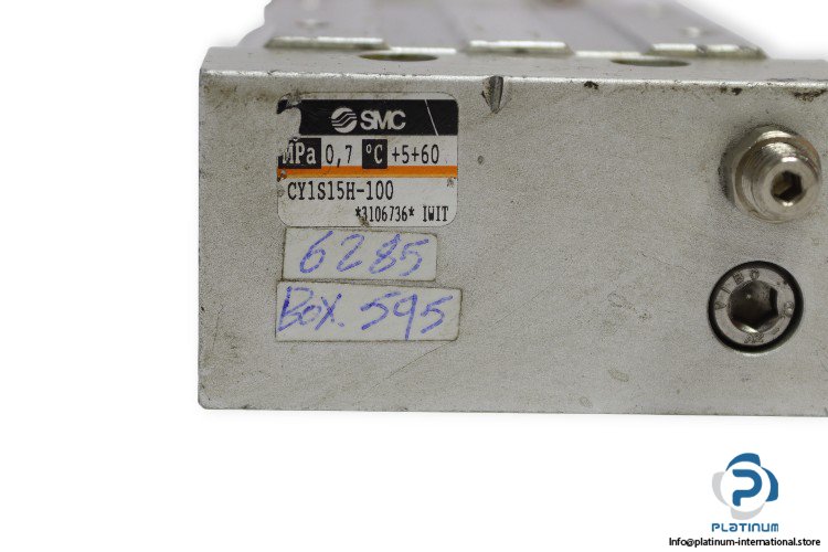 smc-CY1S15H-100-magnetically-coupled-rodless-cylinder-used-2