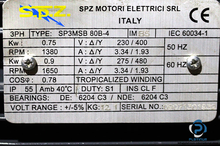 spz-SP3MSB-80B-4-brake-motor-used-1