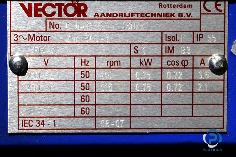 vector-SHR-90S-6-brake-motor-used-1