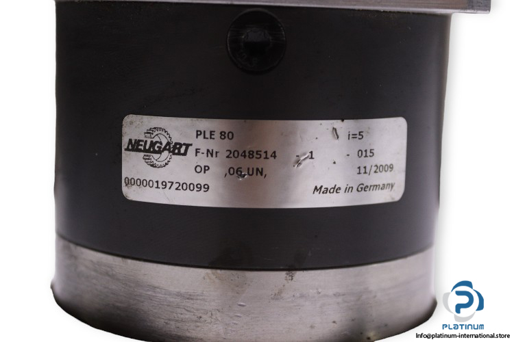 NEUGART PLE 80 PLANETARY GEARBOX - Platinum International