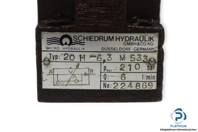 schiedrum-hydraulik-20-H-6-3-M-533-pressure-control-valve-used-2
