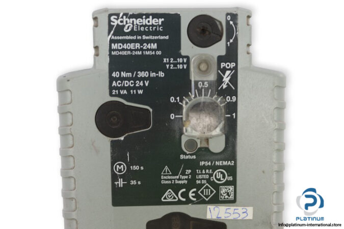 schneider-MD40ER-24M-electronic-return-damper-actuator-(Used)-1
