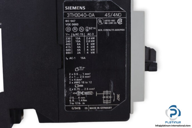 siemens-3TH30-40-0AP0-control-relay-(New)-3
