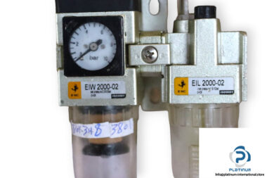 EMC-EIW-2000-02-filter-with-regulator-and-lubricator-used-2