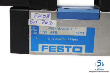 Festo-159685-double-solenoid-valve-with-coil-(used)-1